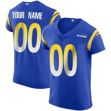 Men's Custom Los Angeles Rams Alternate Vapor Untouchable Jersey - Elite Royal