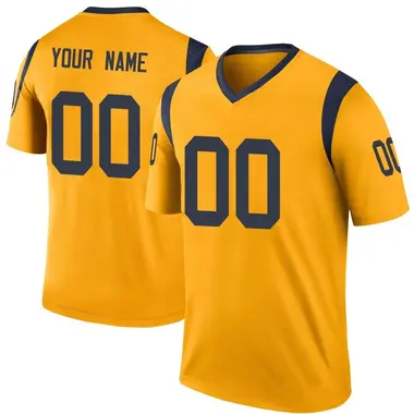 Men's Custom Los Angeles Rams Color Rush Jersey - Legend Gold Big & Tall