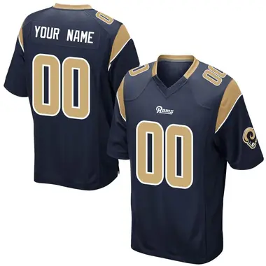 Men's Custom Los Angeles Rams Team Color Jersey - Game Navy