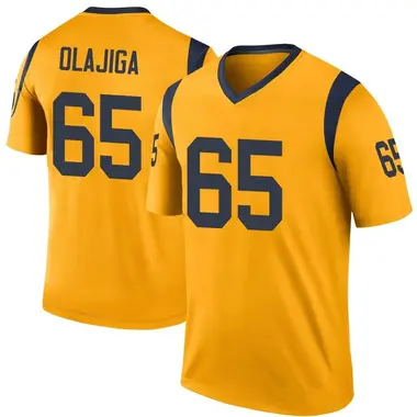 Men's David Olajiga Los Angeles Rams Color Rush Jersey - Legend Gold Big & Tall