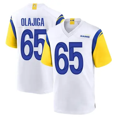 Men's David Olajiga Los Angeles Rams Jersey - Game White