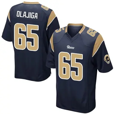 Men's David Olajiga Los Angeles Rams Team Color Jersey - Game Navy