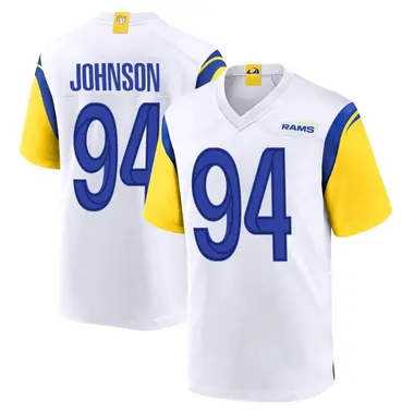 Men's Desjuan Johnson Los Angeles Rams Jersey - Game White