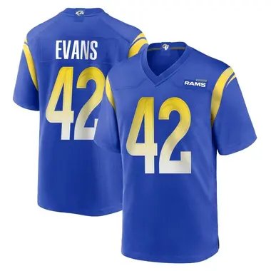 Men's Ethan Evans Los Angeles Rams Alternate Jersey - Game Royal