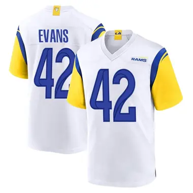 Men's Ethan Evans Los Angeles Rams Jersey - Game White