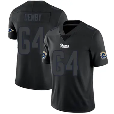 Men's Jamil Demby Los Angeles Rams Jersey - Limited Black Impact