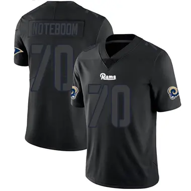 Men's Joe Noteboom Los Angeles Rams Jersey - Limited Black Impact