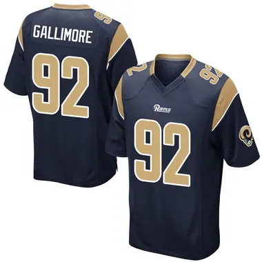 Men's Neville Gallimore Los Angeles Rams Team Color Jersey - Game Navy