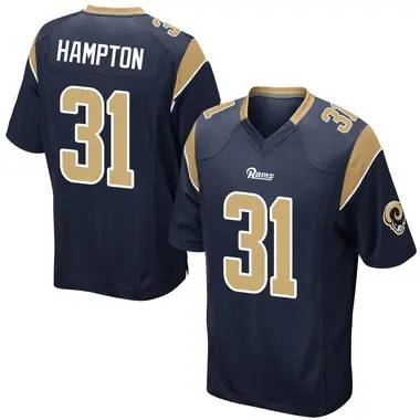 Men's Nick Hampton Los Angeles Rams Team Color Jersey - Game Navy