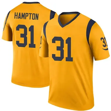 Youth Nick Hampton Los Angeles Rams Color Rush Jersey - Legend Gold